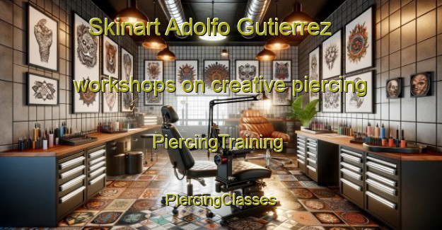 Skinart Adolfo Gutierrez workshops on creative piercing | #PiercingTraining #PiercingClasses #SkinartTraining-Mexico