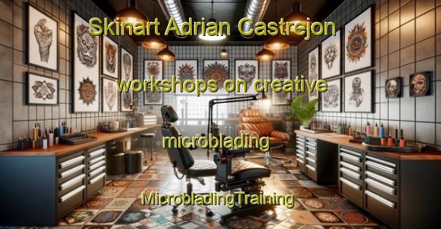 Skinart Adrian Castrejon workshops on creative microblading | #MicrobladingTraining #MicrobladingClasses #SkinartTraining-Mexico