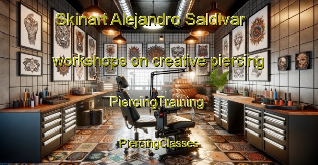 Skinart Alejandro Saldivar workshops on creative piercing | #PiercingTraining #PiercingClasses #SkinartTraining-Mexico