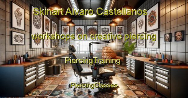 Skinart Alvaro Castellanos workshops on creative piercing | #PiercingTraining #PiercingClasses #SkinartTraining-Mexico