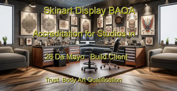 Skinart Display BAQA Accreditation for Studios in 28 De Mayo - Build Client Trust | Body Art Qualification Authority | BAQA-Mexico