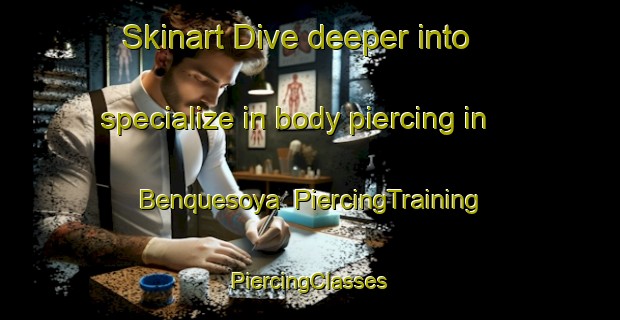 Skinart Dive deeper into specialize in body piercing in Benquesoya | #PiercingTraining #PiercingClasses #SkinartTraining-Mexico