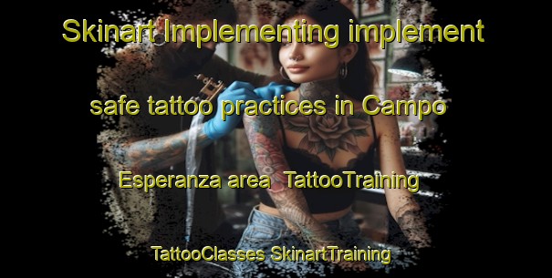 Skinart Implementing implement safe tattoo practices in Campo Esperanza area | #TattooTraining #TattooClasses #SkinartTraining-Mexico