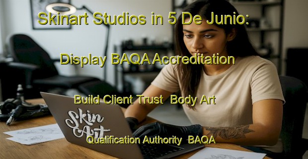 Skinart Studios in 5 De Junio: Display BAQA Accreditation - Build Client Trust | Body Art Qualification Authority | BAQA-Mexico