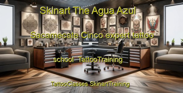 Skinart The Agua Azul  Sacamecate Cinco expert tattoo school | #TattooTraining #TattooClasses #SkinartTraining-Mexico